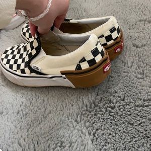 Checkered womens vans